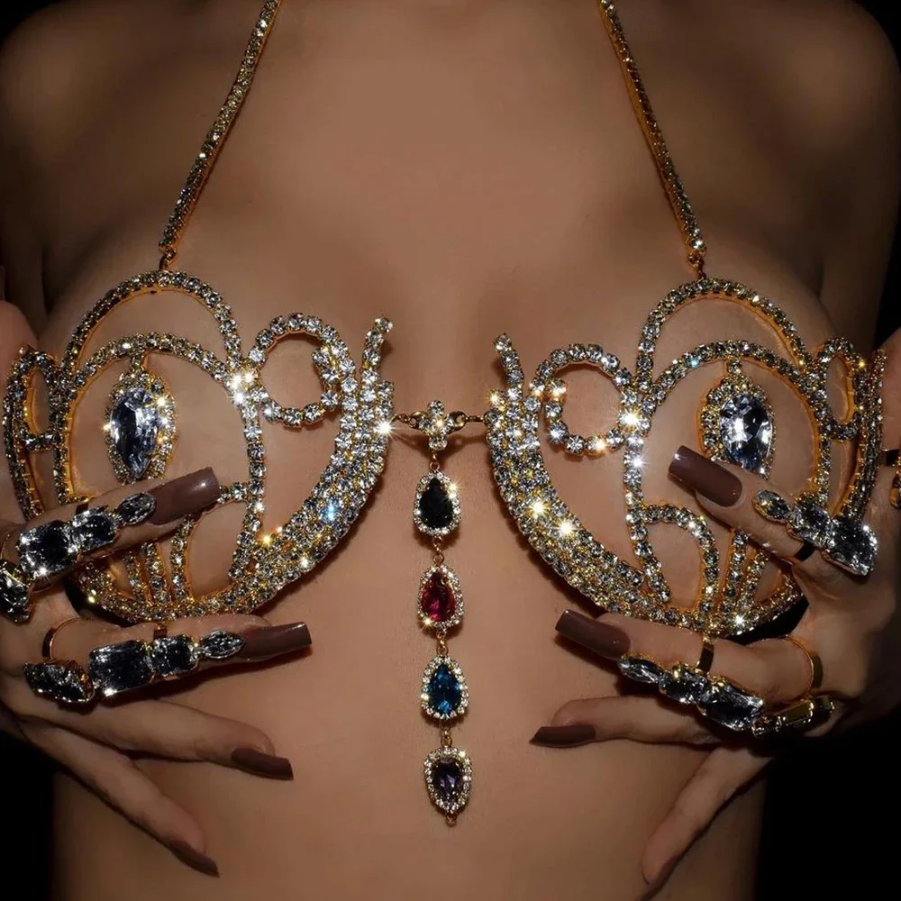 Luxury Rhinestone Bikini Bra G - огляд і ціна Body Jewelry Retainers