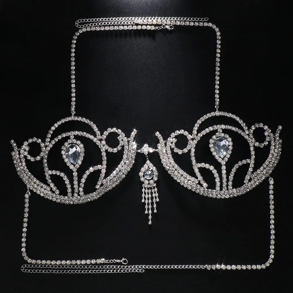 Luxury Rhinestone Bikini Bra G - огляд і ціна Body Jewelry Retainers
