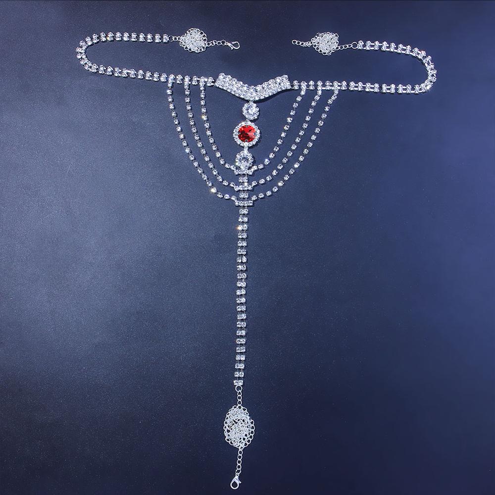 Sexy Body Chain Lingerie Red C - огляд і ціна Body Jewelry Retainers