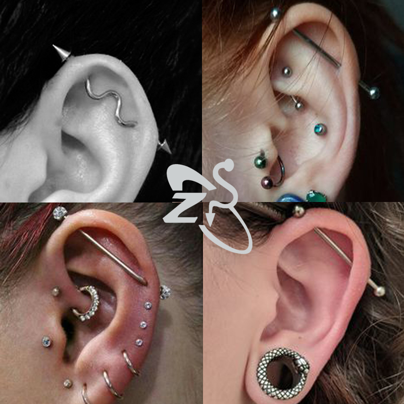 ZS 1PC Surgical Steel Bat Indu - огляд і ціна Body Jewelry Surgical Steel
