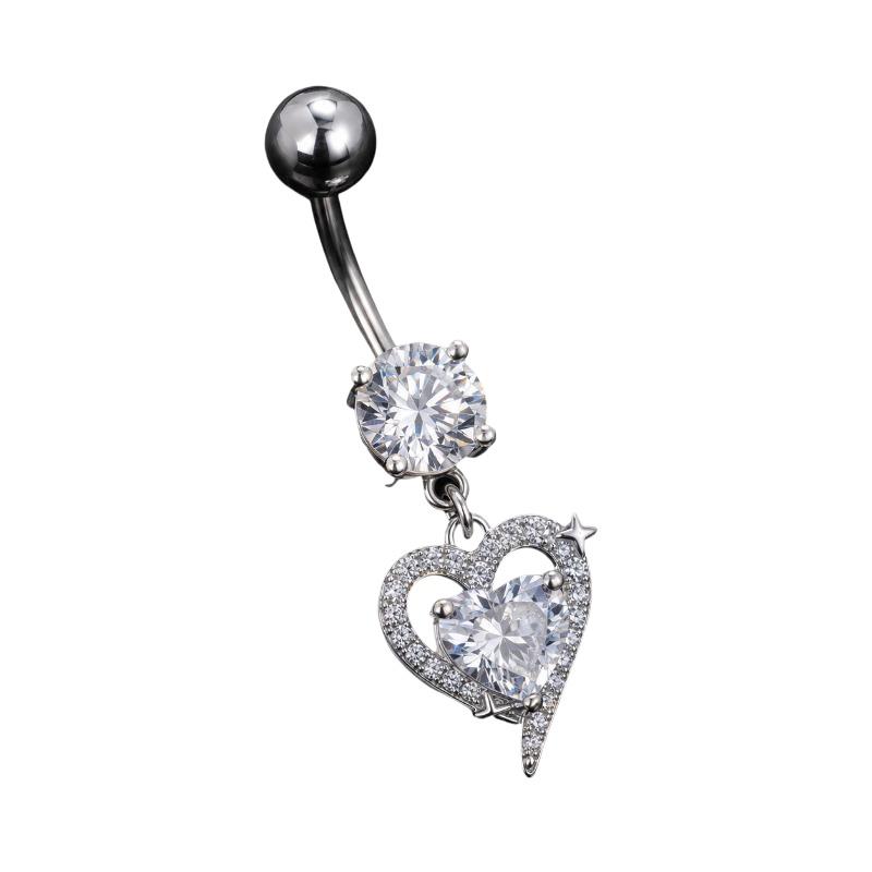 1Pcs Dangle Belly Button Rings - огляд і ціна Body Jewelry Surgical Steel