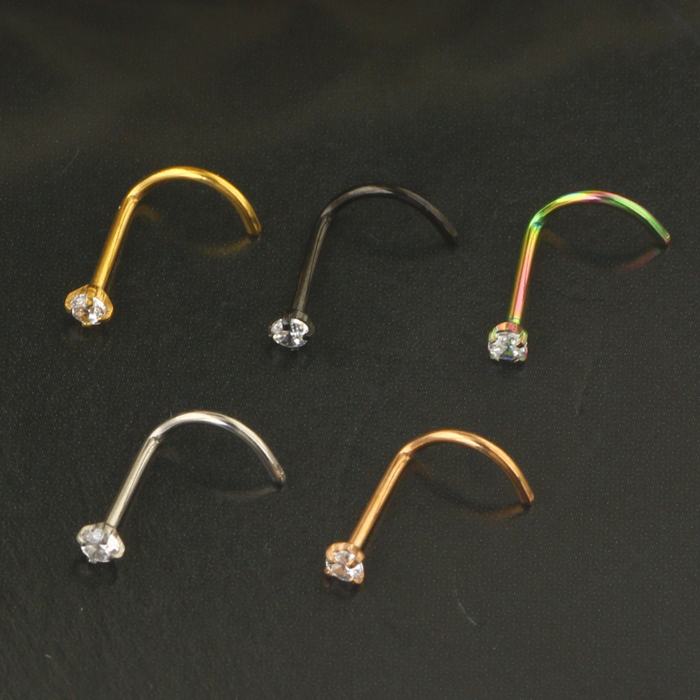 20G Nose Rings Studs 316L Surg - огляд і ціна Body Jewelry Surgical Steel