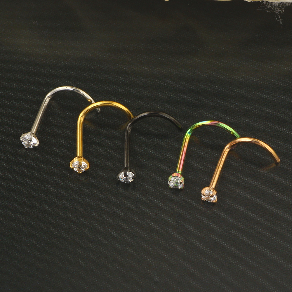 20G Nose Rings Studs 316L Surg - огляд і ціна Body Jewelry Surgical Steel