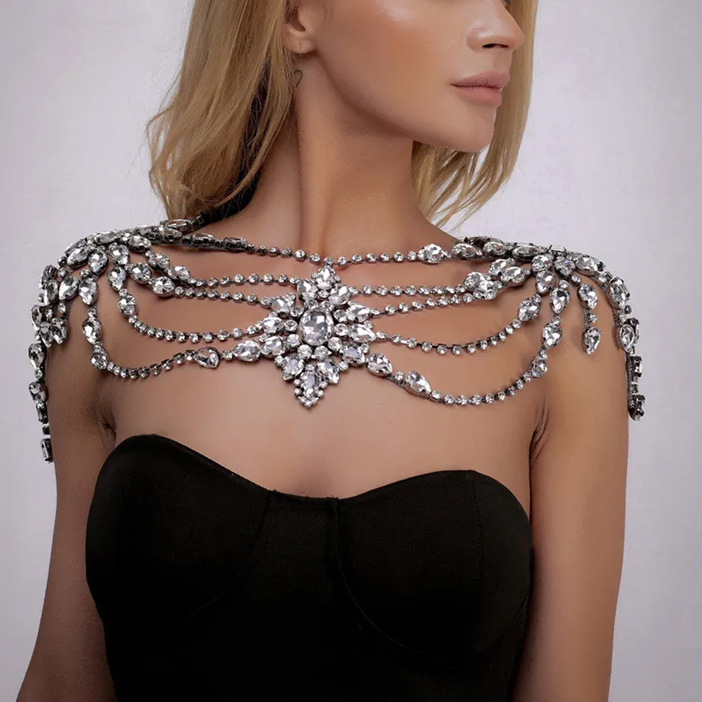 Boho Crystal Bridal Shoulder C - огляд і ціна Body Jewelry Retainers