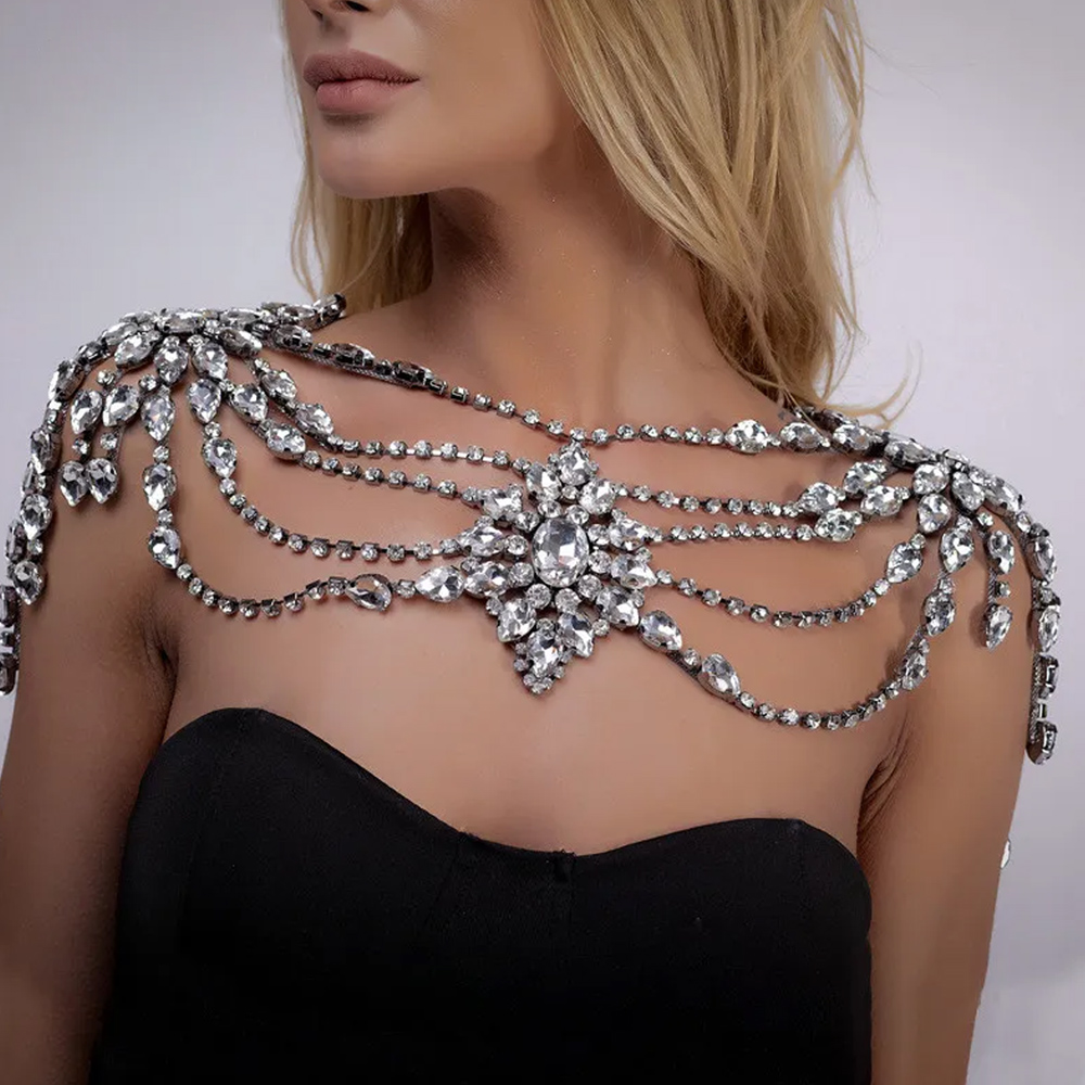 Boho Crystal Bridal Shoulder C - огляд і ціна Body Jewelry Retainers