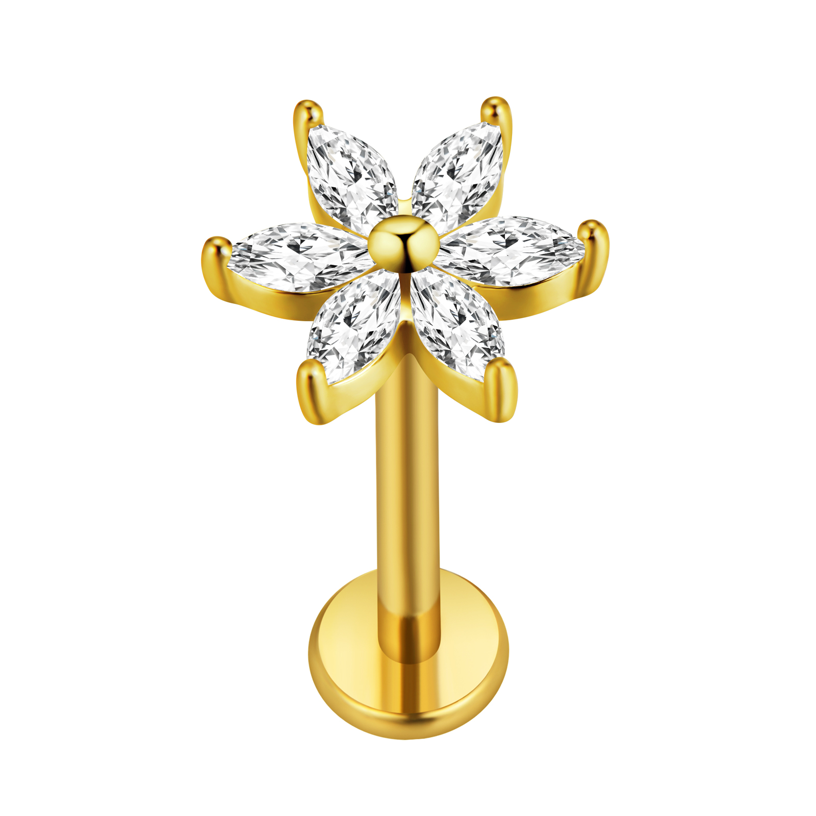 Maple Leaf Labret Piercing Sta - огляд і ціна Body Jewelry Surgical Steel