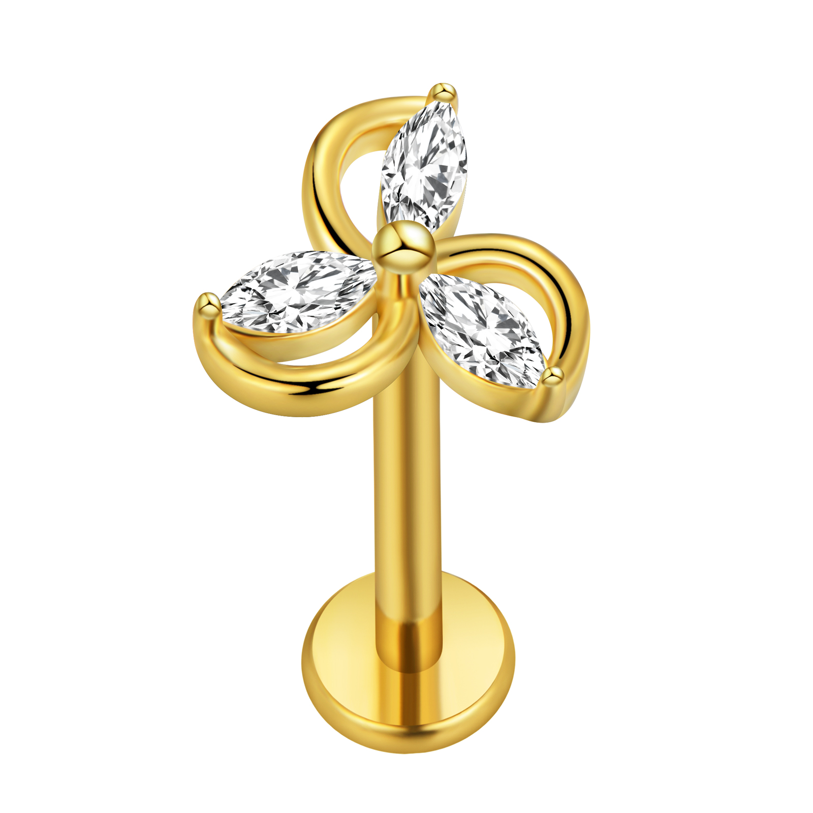 Maple Leaf Labret Piercing Sta - огляд і ціна Body Jewelry Surgical Steel