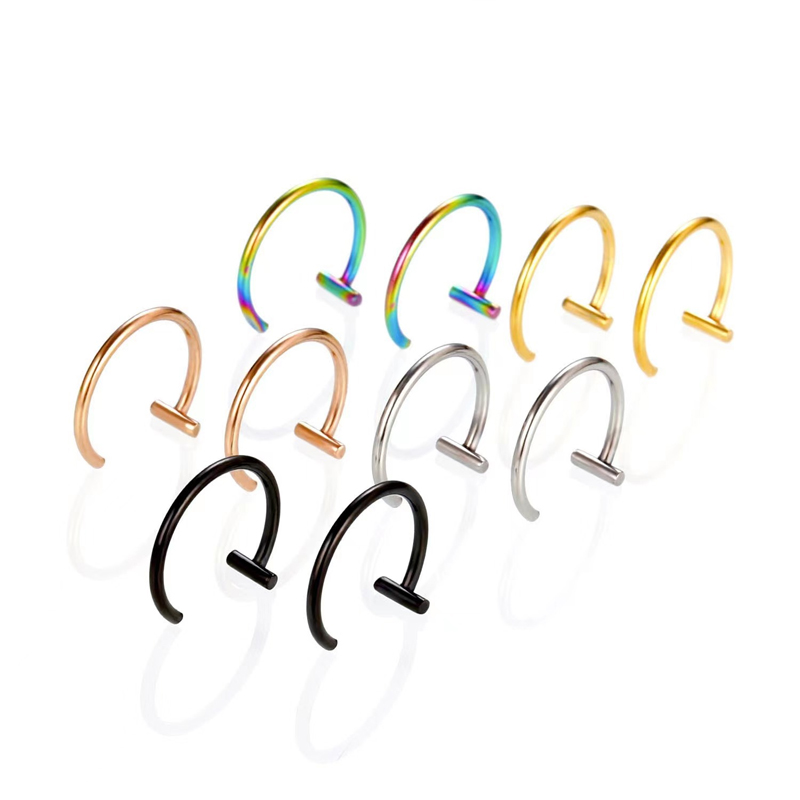 18G Surgical Steel Lip Ring Ha - огляд і ціна Body Jewelry Surgical Steel