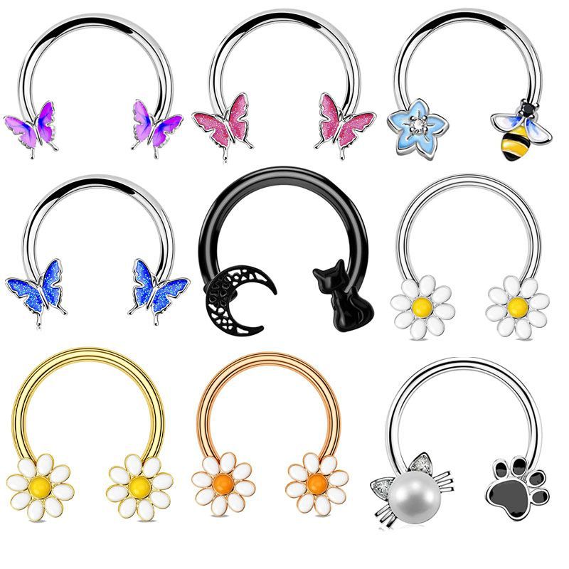 16G Septum Ring Daith Piercing - огляд і ціна Body Jewelry Surgical Steel