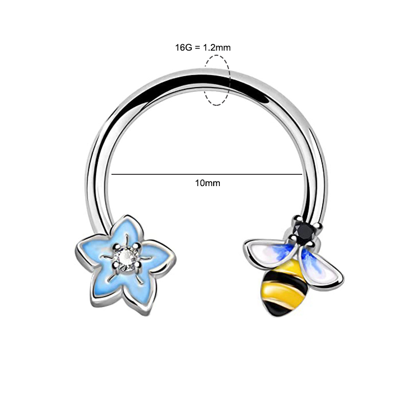 16G Septum Ring Daith Piercing - огляд і ціна Body Jewelry Surgical Steel