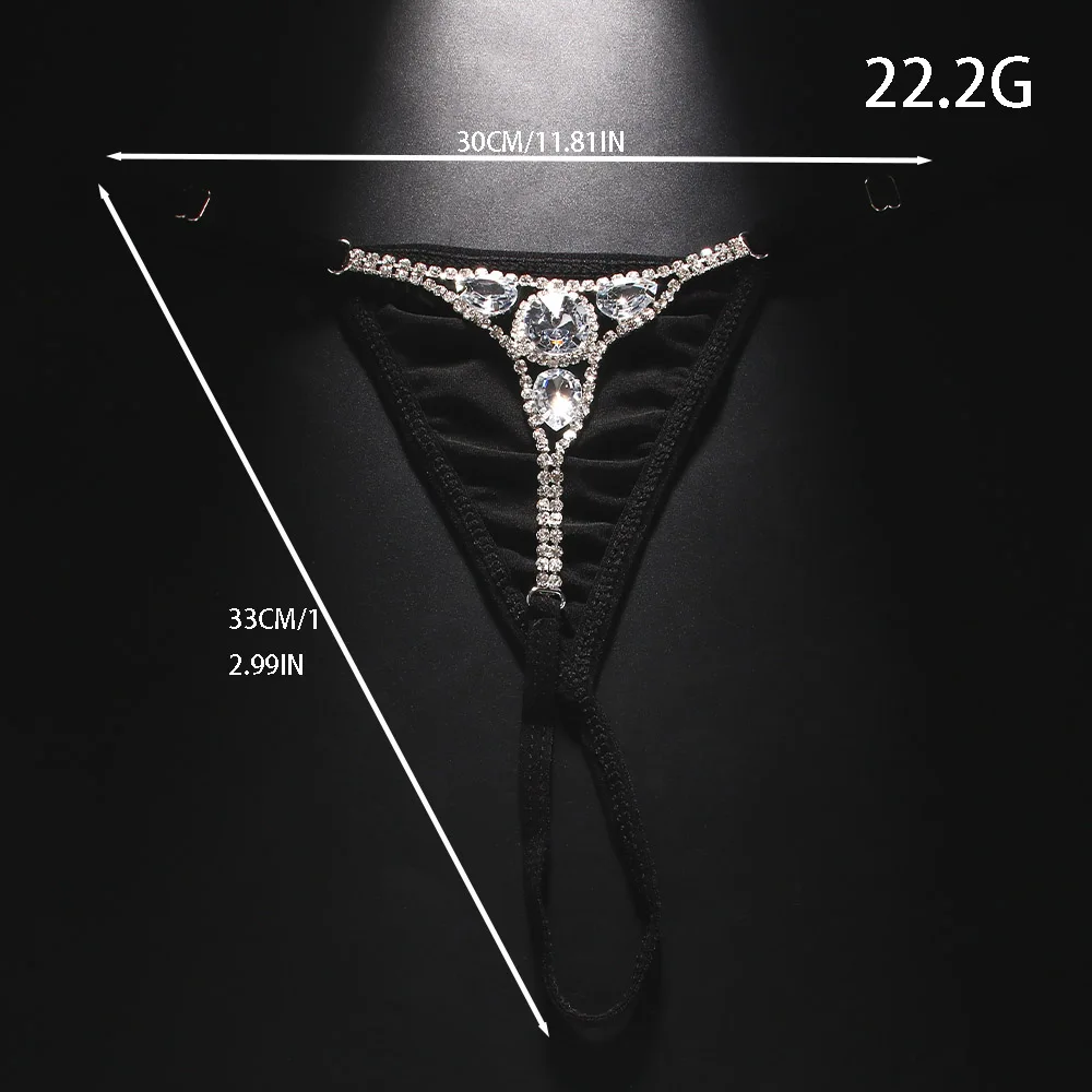 Sexy Round Rhinestone Thong Ad - огляд і ціна Body Jewelry Retainers
