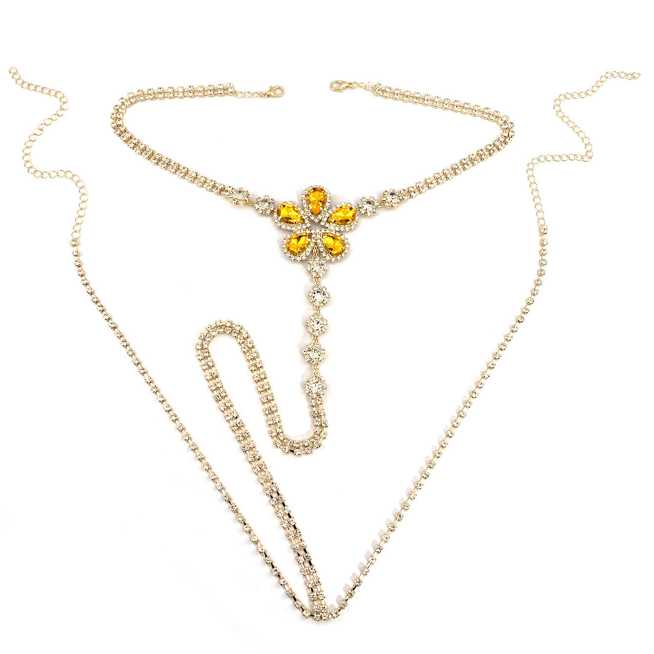 1pc Flower Shaped Sexy Rhinest - огляд і ціна Body Jewelry For You