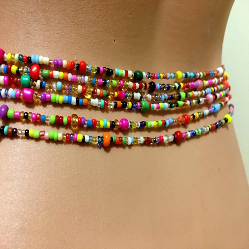 Women Layered Beaded Belly Cha - огляд і ціна Body Jewelry For You