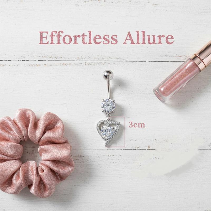 1Pcs Exquisite Dangle Belly Bu - огляд і ціна Body Jewelry Surgical Steel